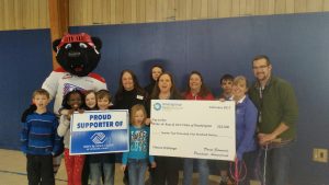 Club youth in Spokane celebrate the Fitness Challenge kickoff